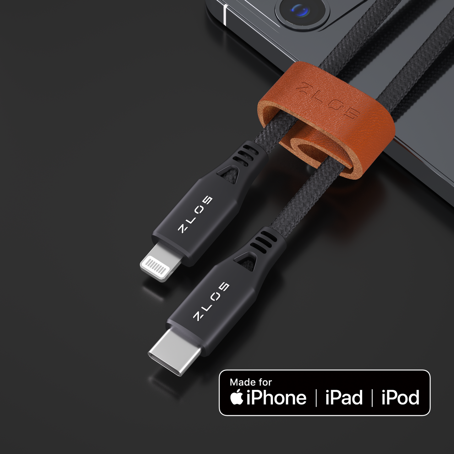 Lightning - USB-C ケーブル - グレー 1.2m