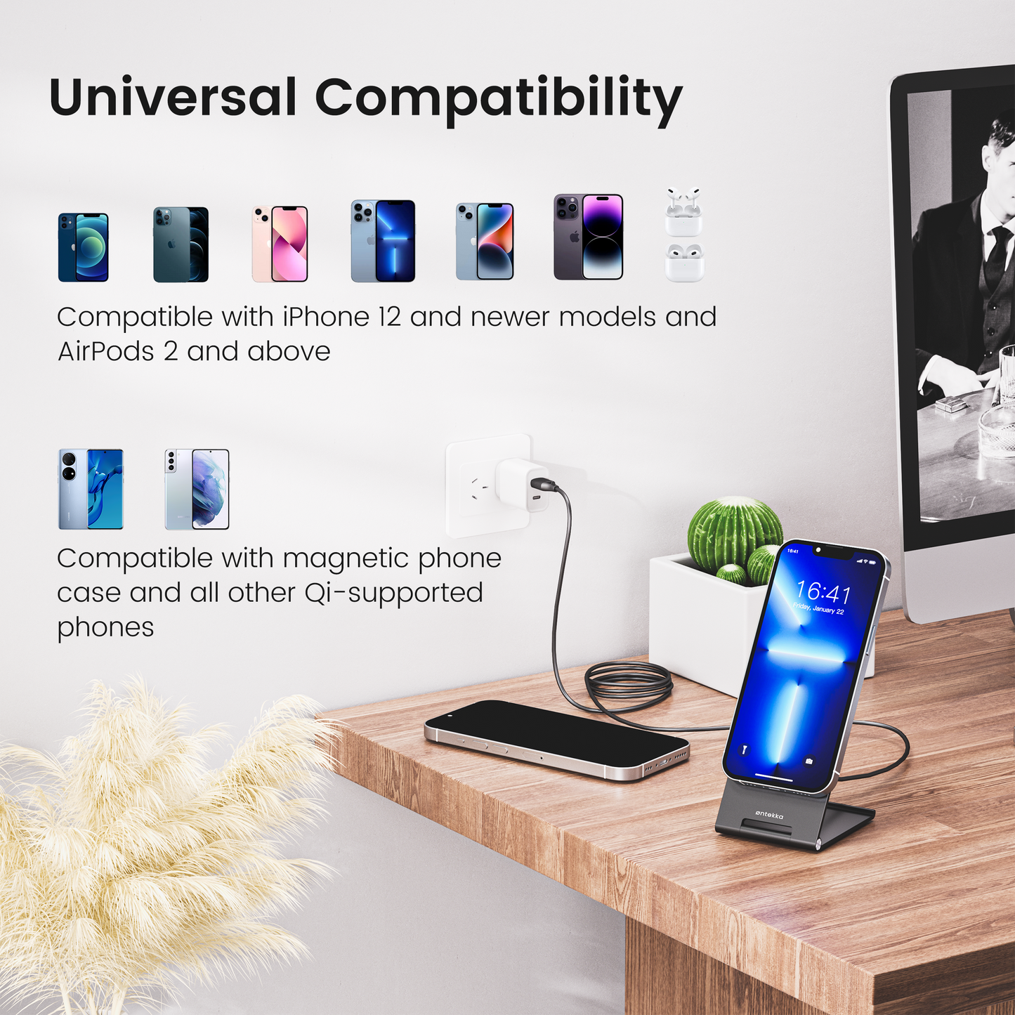 Foldable Magnetic Wireless Charging Stand